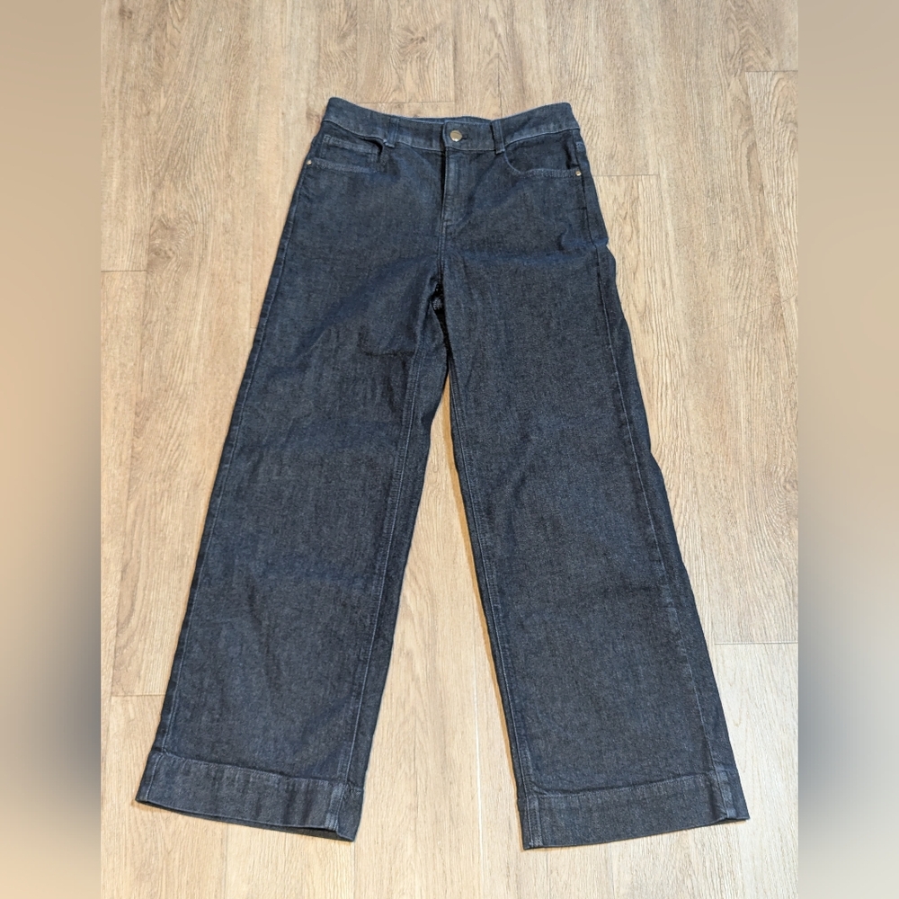 Talbots Indigo Wide-Leg Denim Trouser Jeans Size 4